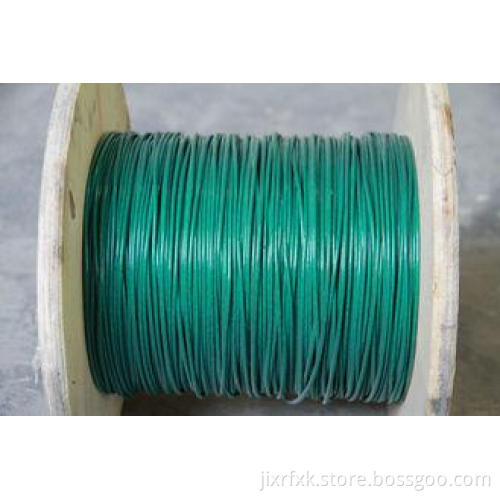 6x7 Galvanized steel PVC Coated Steel Wire Rope , 1570MPA -